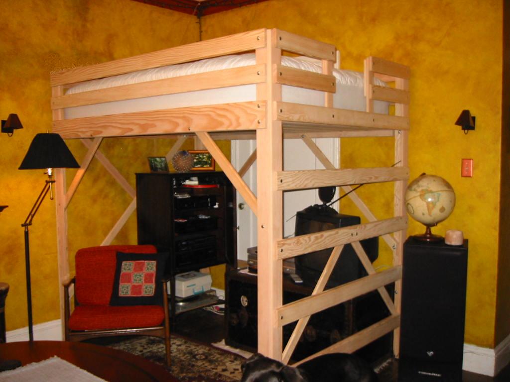 Loft Bed Specialists Mc Woodworks Twin, King Size Loft Bed Frame